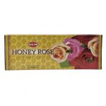 Honey Rose Incense Sticks, HEM Hex Pack - 6 Boxes x 20 Sticks